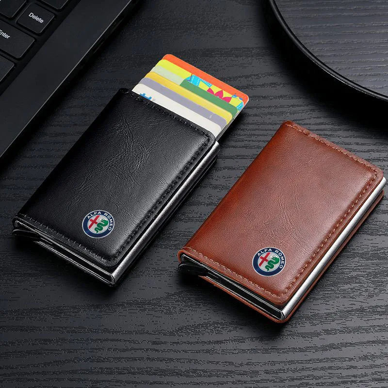 ID Card Wallet Pouch for Alfa Romeo 147 159 Giulietta Giulia