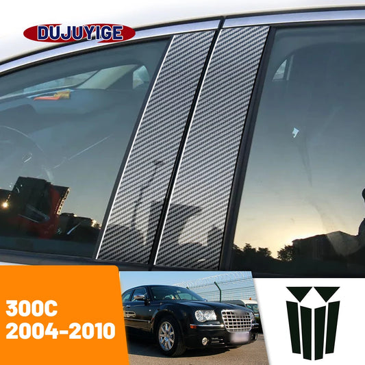 Moldura de pilar B/C de fibra de carbono para Chrysler 300C 2004-2010