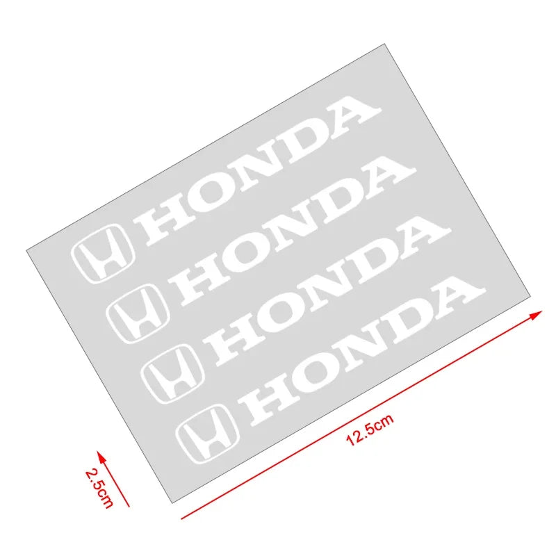 3D Door Handle & Mirror Badge Decals for Honda Models