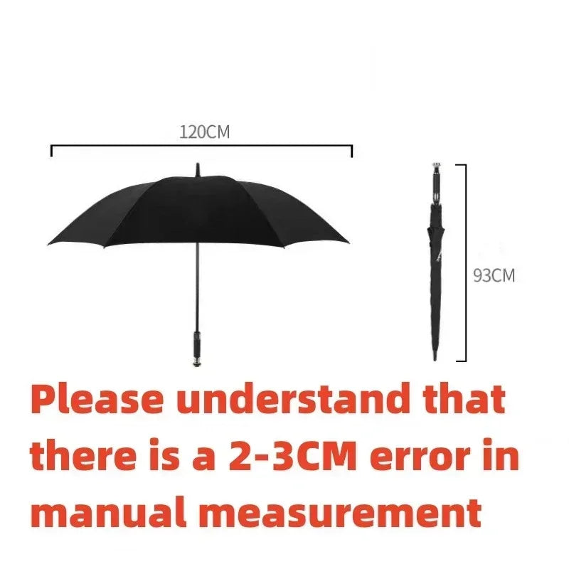 Paraguas automático de lujo para coche: mango extra largo, resistente a la lluvia y al sol.