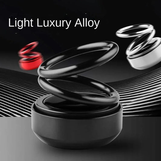 Adorno giratorio para coche con aromaterapia solar: mejora profesional del interior