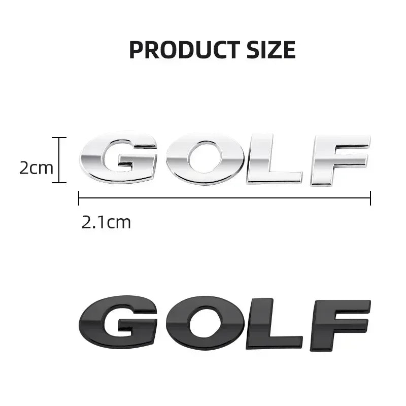 VW Golf 6 7 Rear Trunk ABS Badge Emblem Nameplate Decor