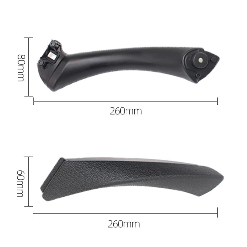 Garniture de poignée de porte noire gauche/droite pour BMW E90/E91 (316-328)