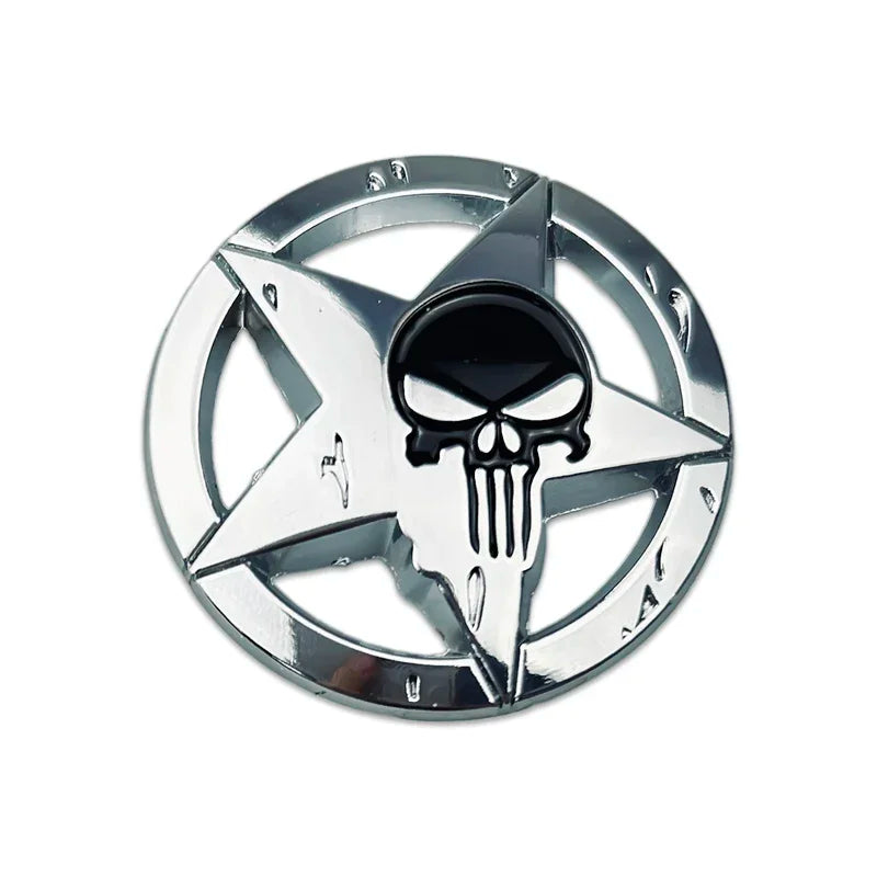 Universal Skull Emblem Badge Sticker