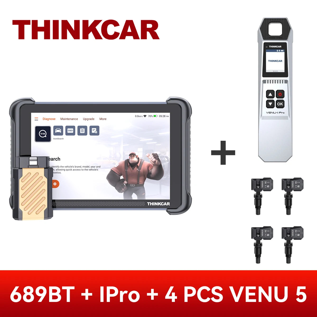THINKSCAN 689BT Pro OBD2 Scanner ECU Coding & 34 Resets Add IPRO and VENU 5 – Car Accessories | MotorWorld Marketplace