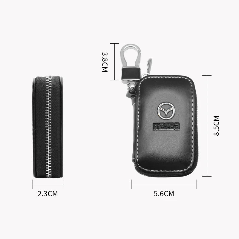 Premium Leather Key Case for Mazda