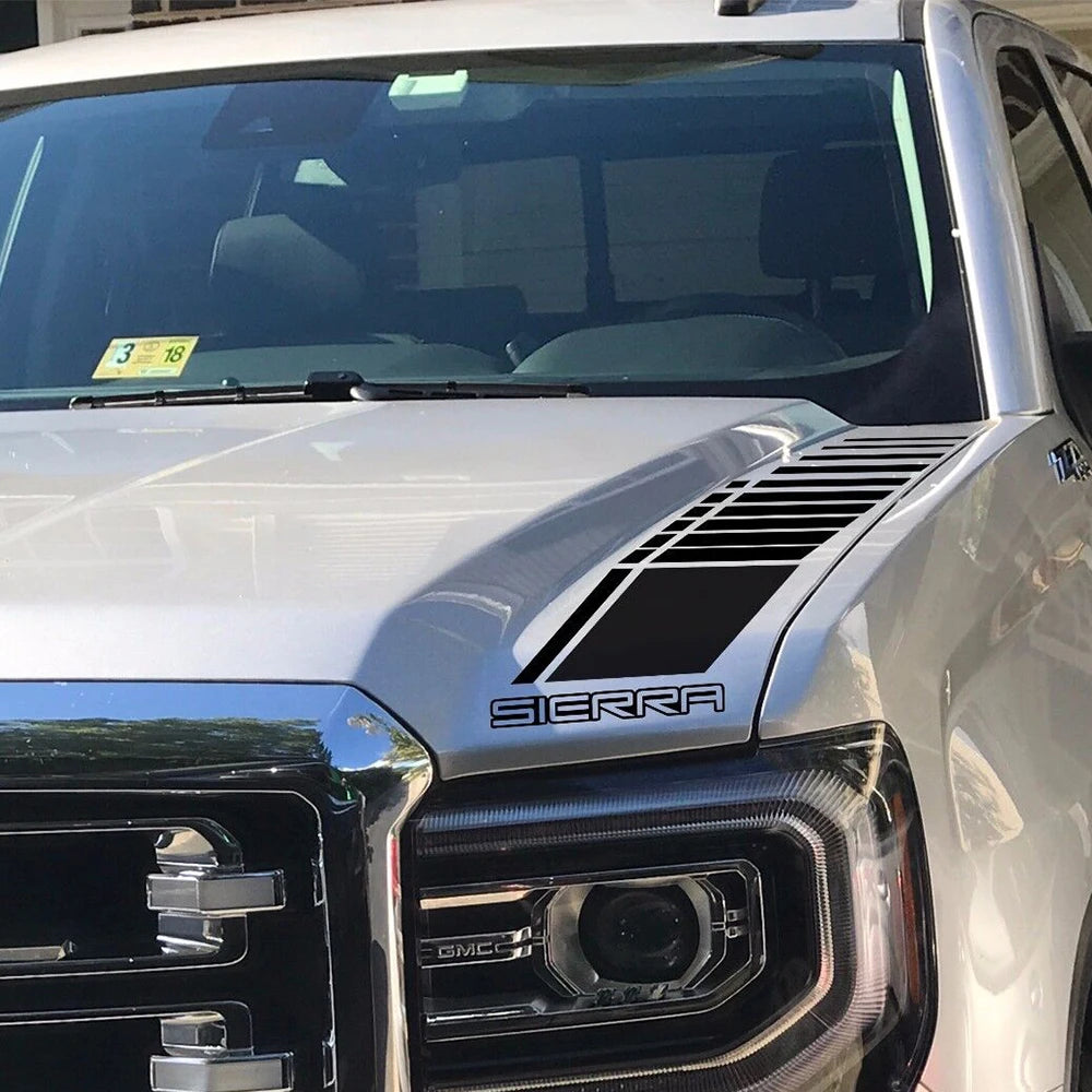 GMC Sierra Racing Hood Stripe Decal – Pro Vinyl Graphic