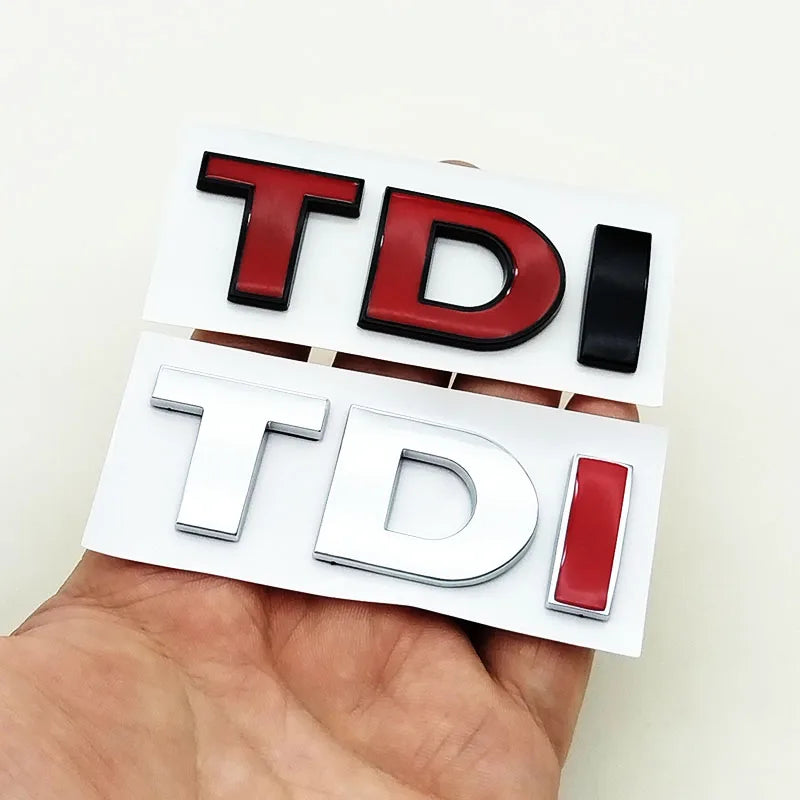 3D ABS Black TDI Emblem Badge for VW Golf Polo Passat