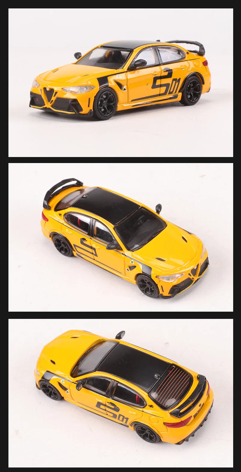 Alfa Romeo Giulia GTAm, maqueta de aleación DCT 1:64 – Pro Detail