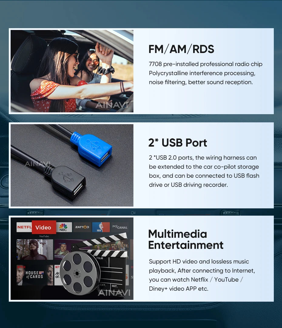 Sistema multimedia Ainavi para VW Polo 5 (2008-2017)