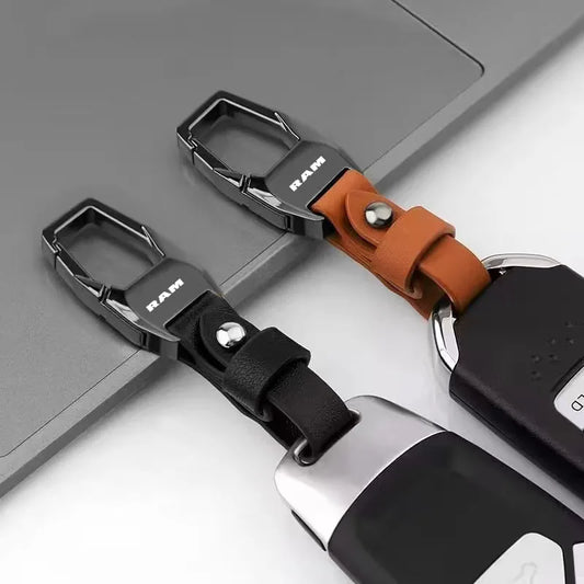 Premium Leather Keychain for Dodge RAM 1500 2500 3500