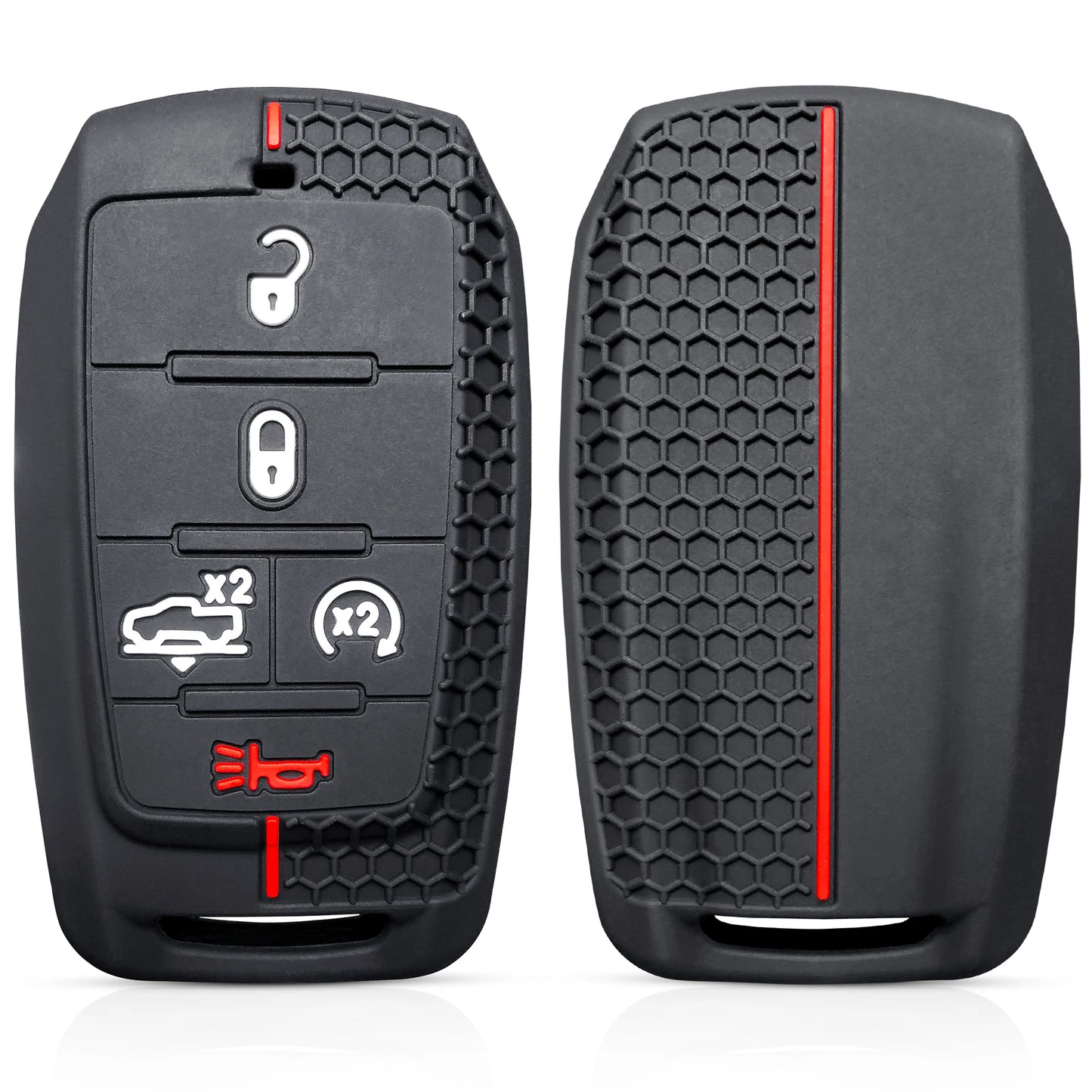 RAM 2020-2021 3/4/5 Button Silicone Key Fob Cover