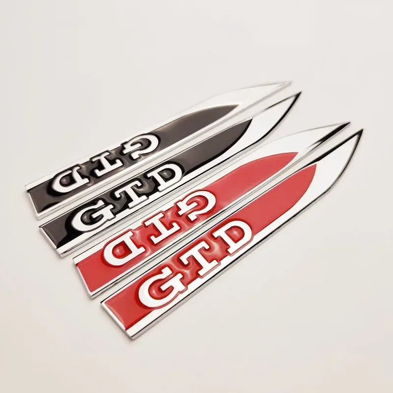3D Metal Fender Badge Emblems for VW Golf 5/6/7 GTD GLI