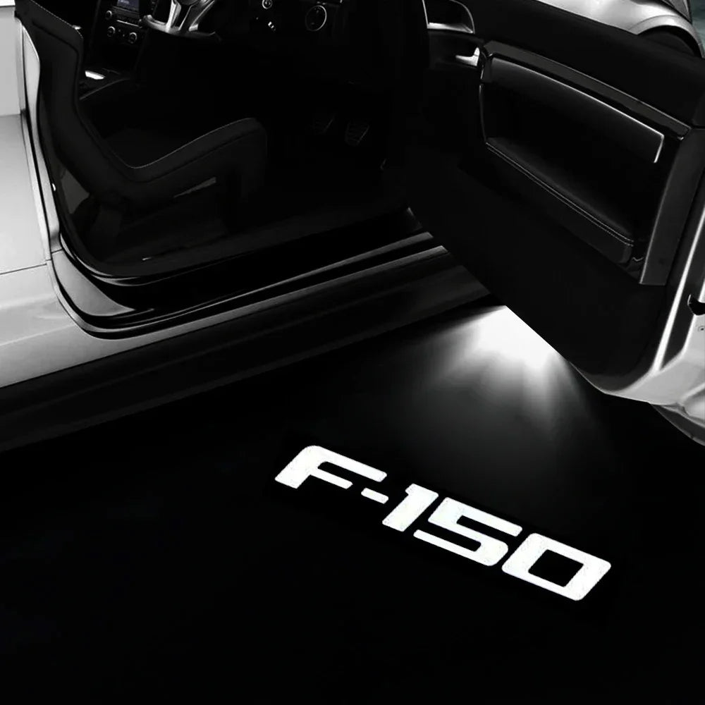 White F-150 Door Logo Projector Light – OEM Style Upgrade