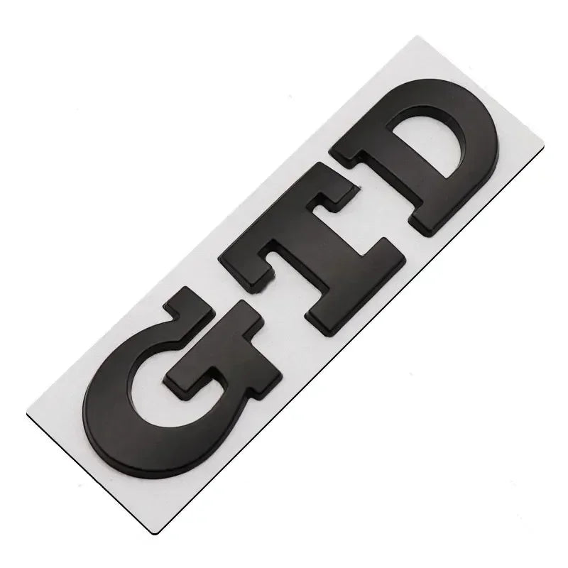 3D Metal GTD Emblem Badge for VW Polo Golf MK4-8 Grill/Trunk