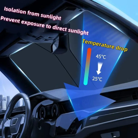 FIAT 500/PUNTO EVO/Panda UV Folding Sunshade Cover Pro