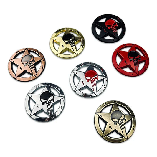 Universal Skull Emblem Badge Sticker