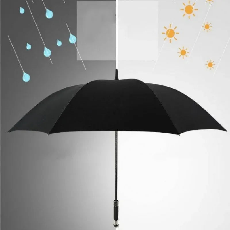 Paraguas automático de lujo para coche: mango extra largo, resistente a la lluvia y al sol.