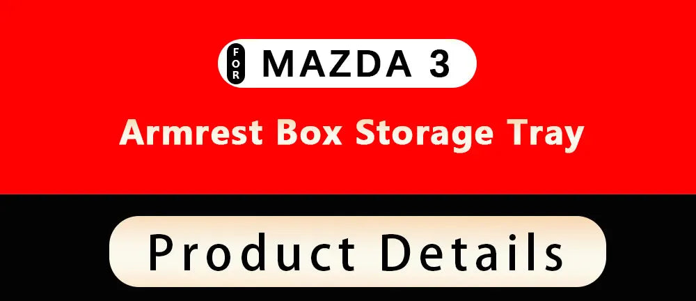 Mazda3 Axela 2019-2023 Armrest Storage Organizer Tray