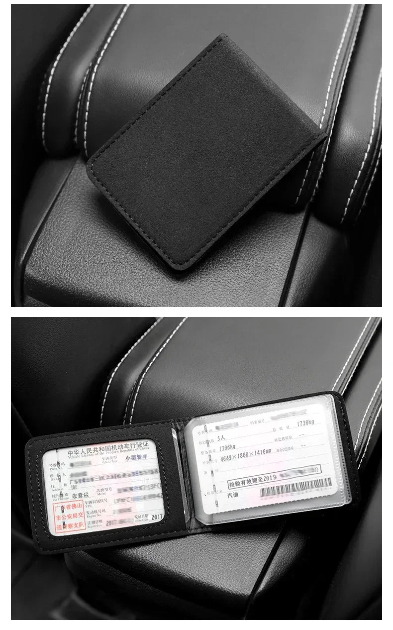 Premium Suede License Holder for Alfa Romeo Giulia & More