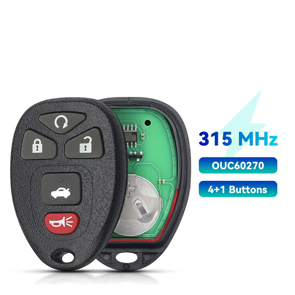 KEYYOU 315MHz Remote Key Fob for GM/Chevy/Cadillac OUC60270