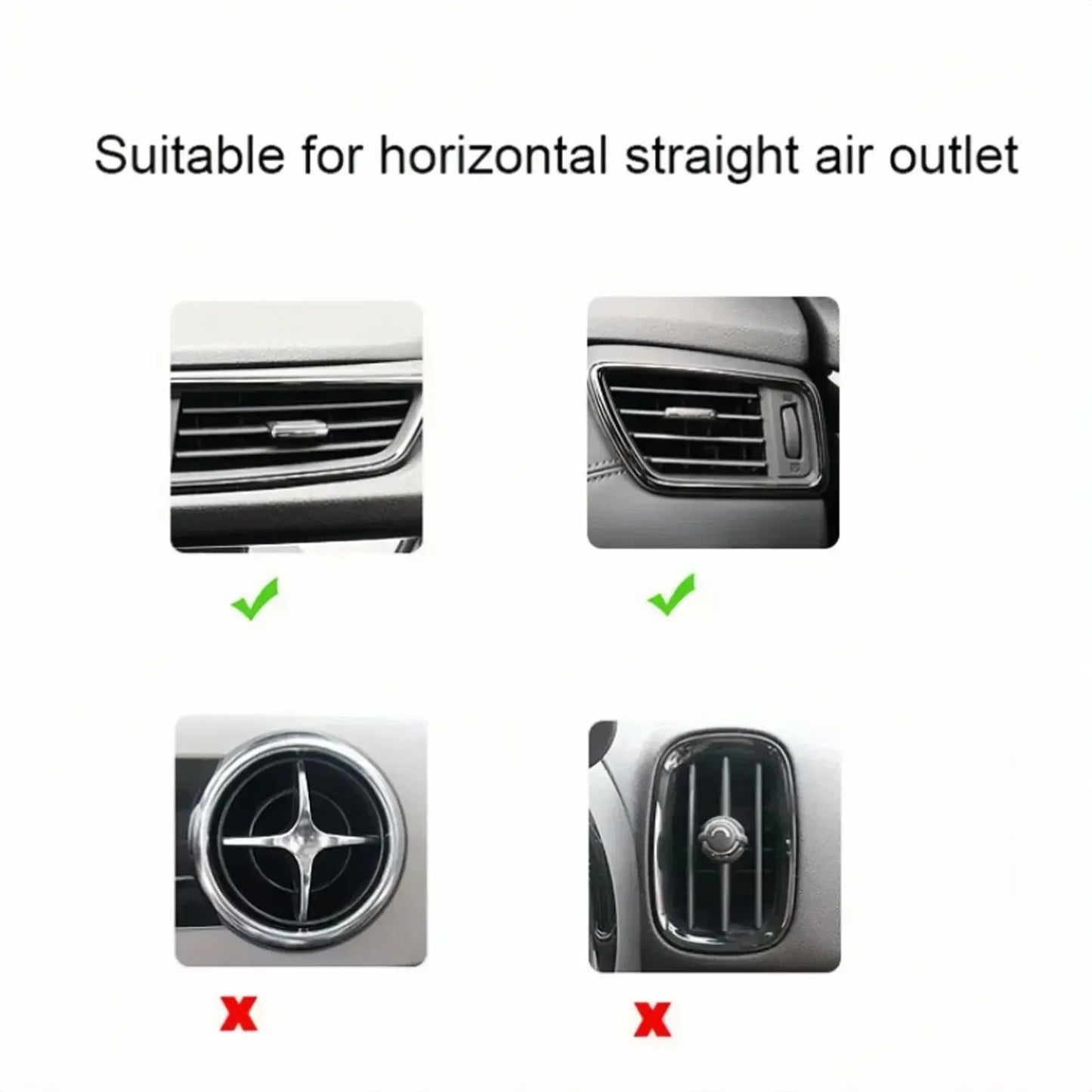 Support universel pour téléphone et boisson sur grille d'aération de voiture - Organiseur professionnel