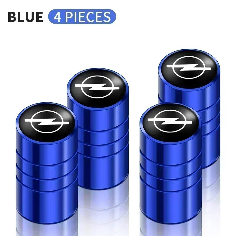 4Pcs Aluminum Valve Caps for Opel