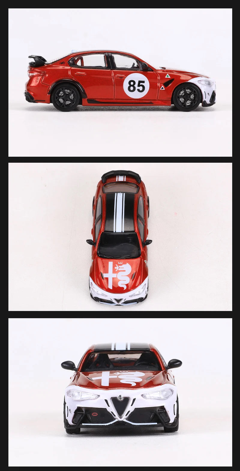 Alfa Romeo Giulia GTAm, maqueta de aleación DCT 1:64 – Pro Detail