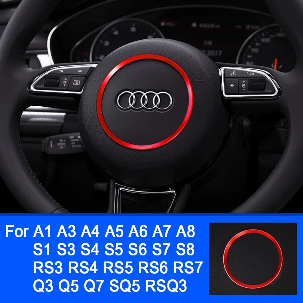 Premium Steering Wheel Trim Ring for Audi A1-A8/Q Series