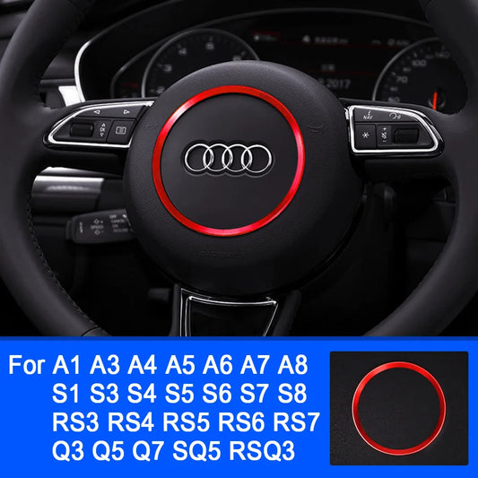 Premium Steering Wheel Trim Ring for Audi A1-A8/Q Series