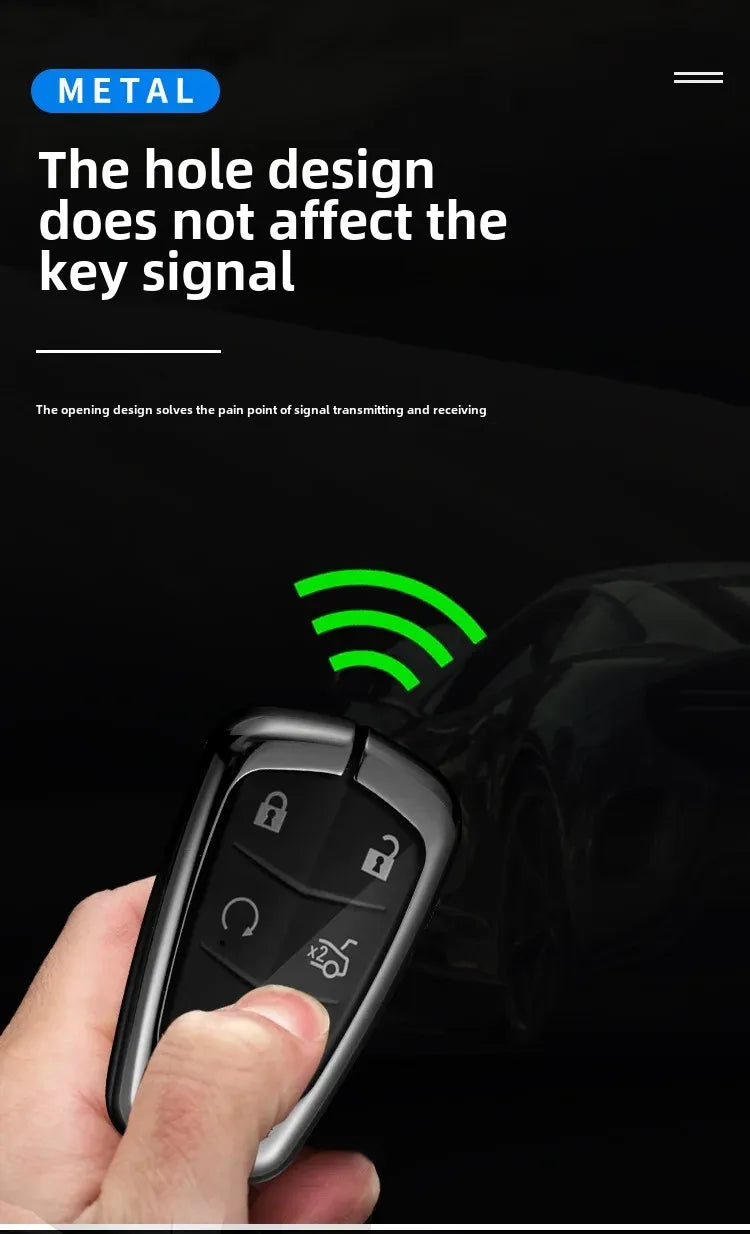 Premium Shell Buckle Key Case for Cadillac ATSL XT5 XT4 CT5