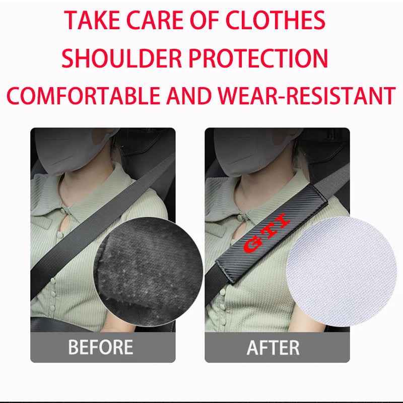 Protection d'épaule pour ceinture de sécurité GTI en fibre de carbone