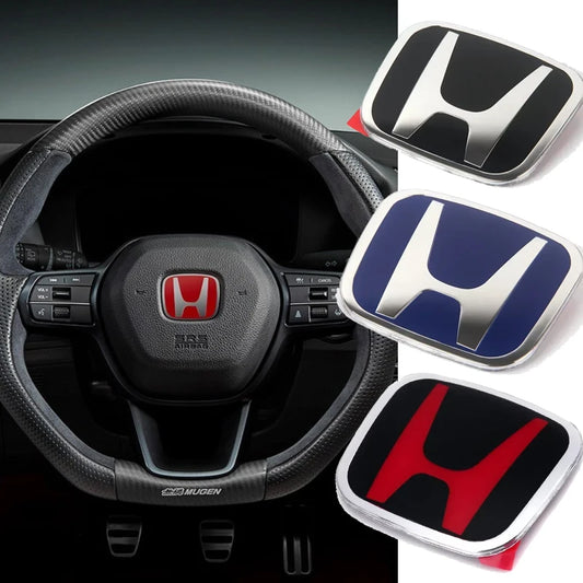 Honda Steering Wheel Emblem 53mm(2.09")/50mm(1.97") Badge - Pro Fit