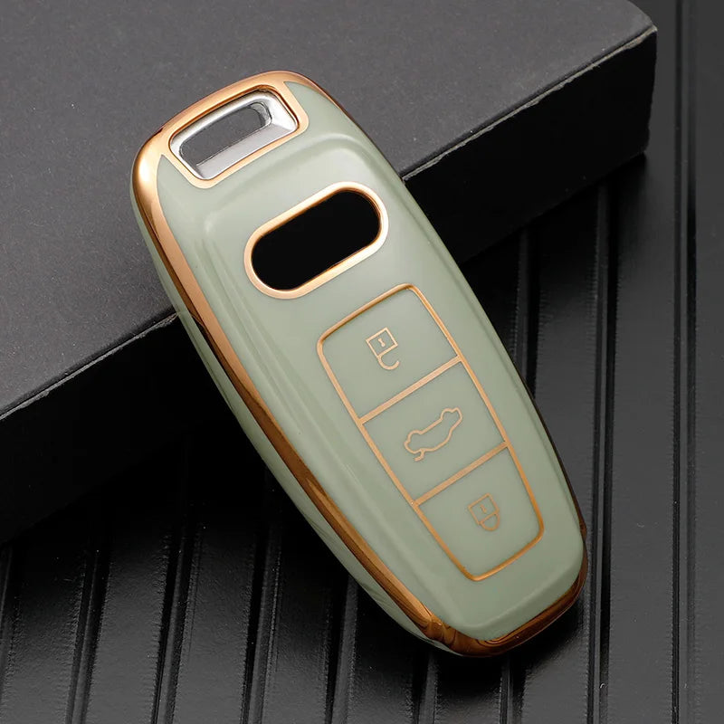 Audi TPU Key Fob Cover Case for Q8 RSQ8 A6 A7 RS6 RS7 S6