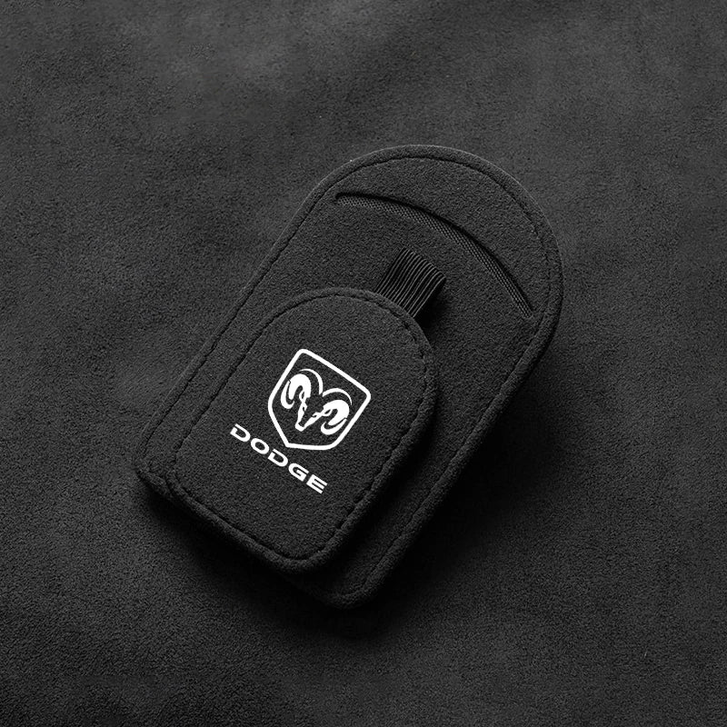 Magnetic Leather Visor Sunglasses Holder for Dodge