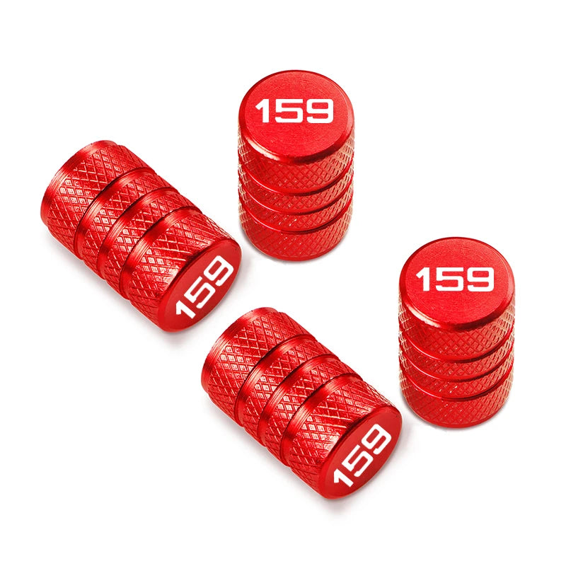 Alfa Romeo 159 Tire Valve Caps Waterproof Logo Stem Covers