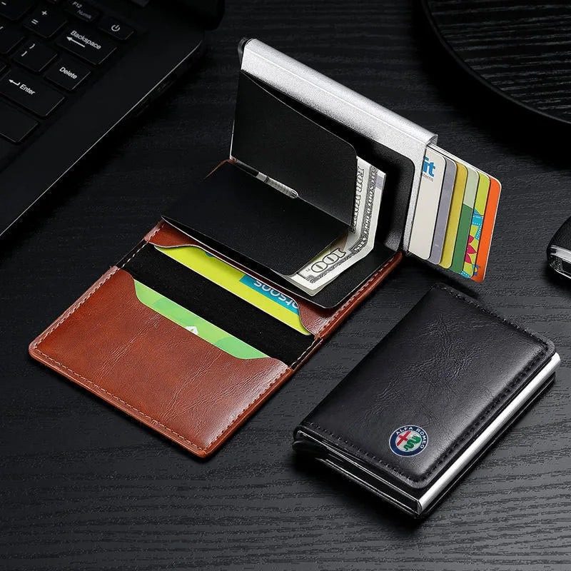 ID Card Wallet Pouch for Alfa Romeo 147 159 Giulietta Giulia