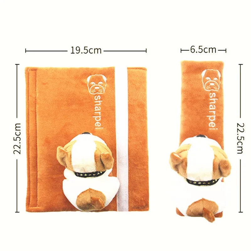 Adorable housse de ceinture de sécurité pour voiture, motif dessin animé, coussin doux pour enfants