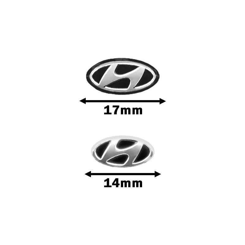 5Pcs 3D Aluminum Key Emblem Decal Set for Top Car Brands