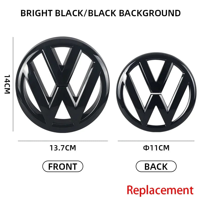 VW Golf 6 MK6 GTI Front Grill & Trunk Emblem Badge Set