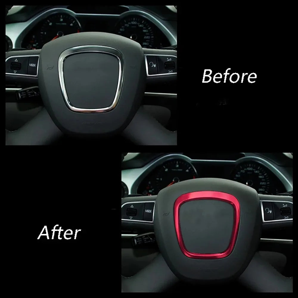 Audi Steering Wheel Logo Cover Trim Sticker – Pro Fit
