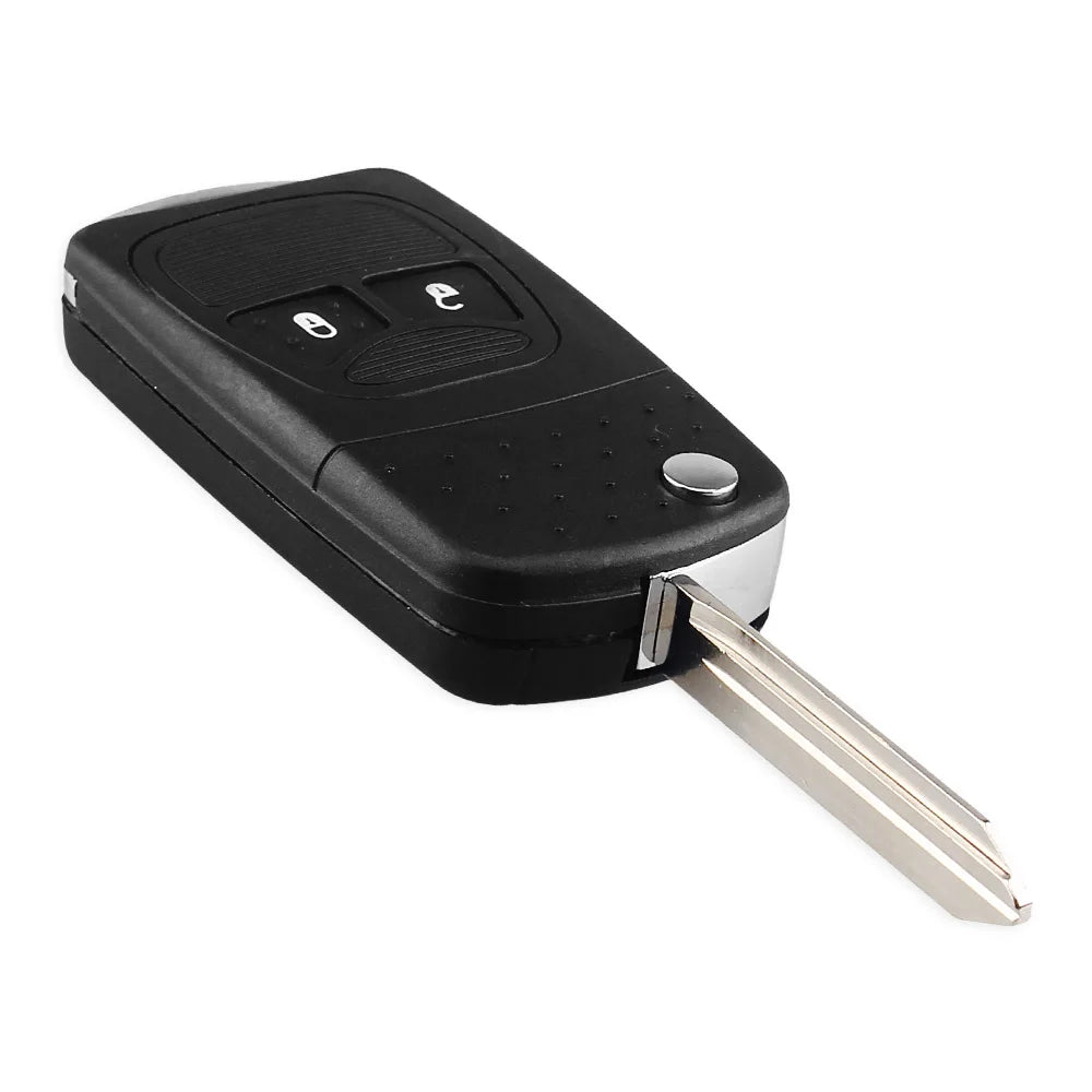Coque de clé à rabat KEYYOU à 2 boutons pour Chrysler Jeep Dodge