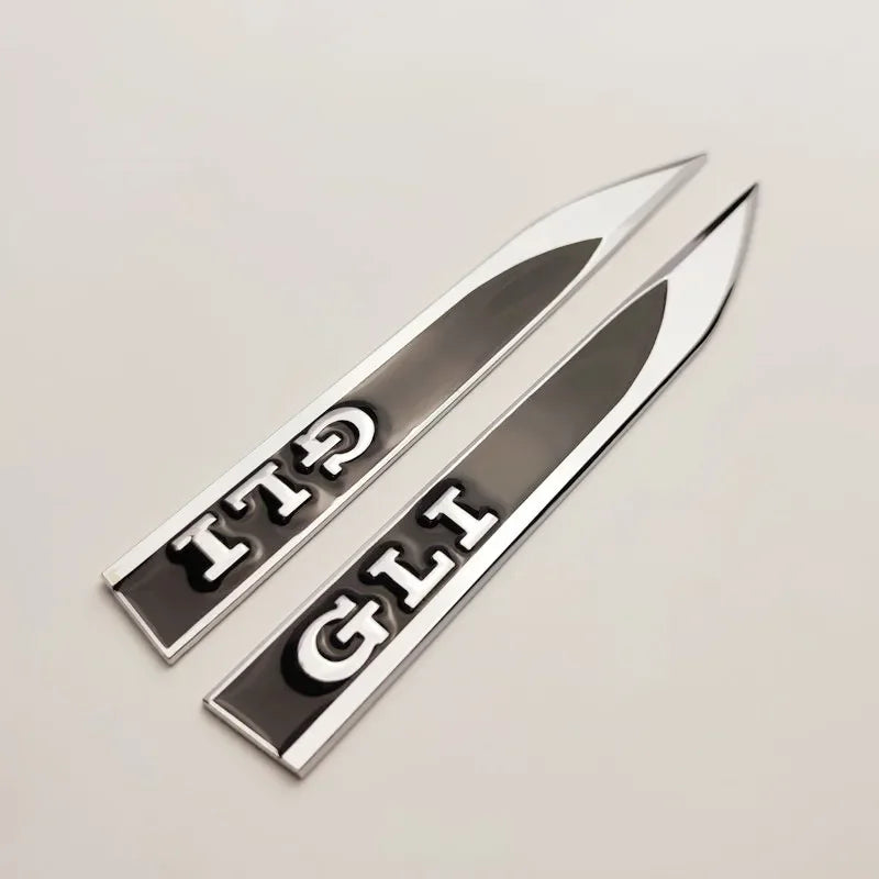 3D Metal Fender Badge Emblems for VW Golf 5/6/7 GTD GLI