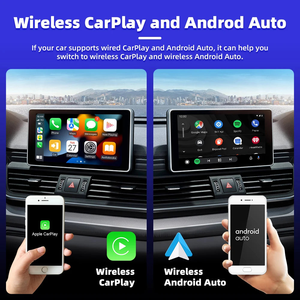 EKIY Mini CarPlay sans fil pour Toyota, Mazda, Nissan et plus encore - iOS15 et Bluetooth