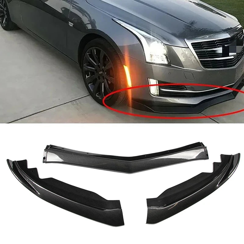 Garniture de pare-chocs avant en fibre de carbone pour Cadillac ATS 2015-2018