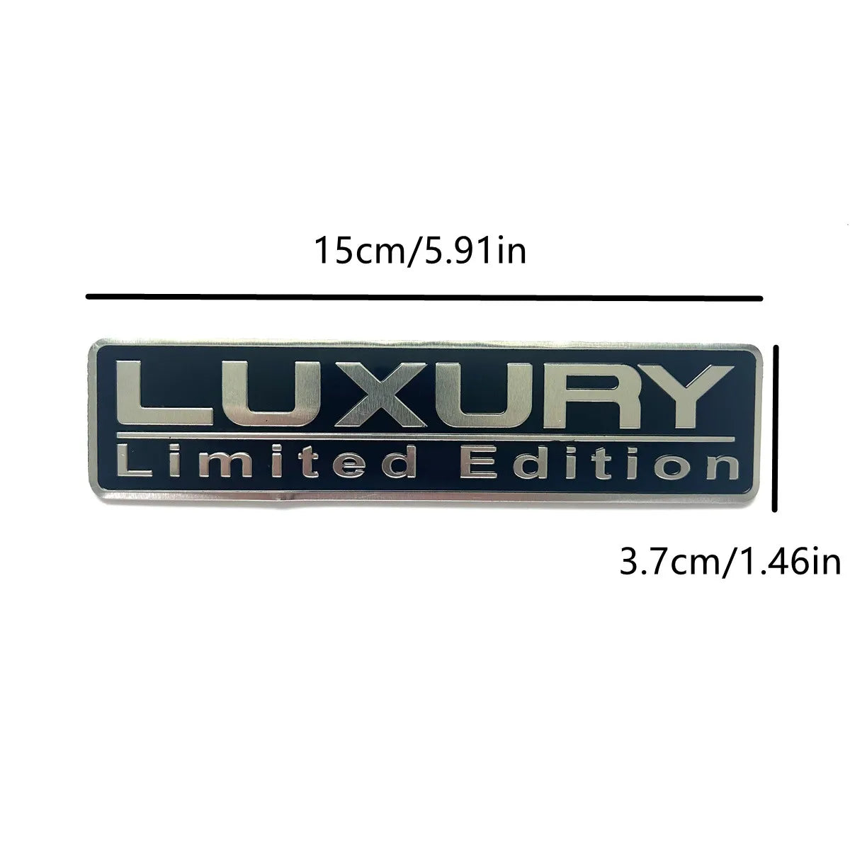Universal 2PCS Luxury Limited Edition Metal Car Trunk Emblem Badge