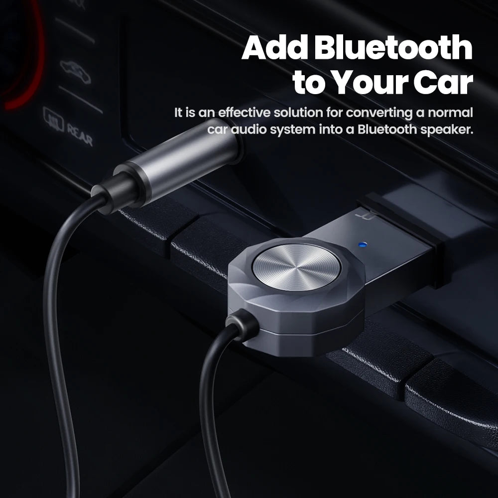 Adaptador auxiliar Bluetooth 5.1 de Toocki: kit de audio inalámbrico y manos libres para coche