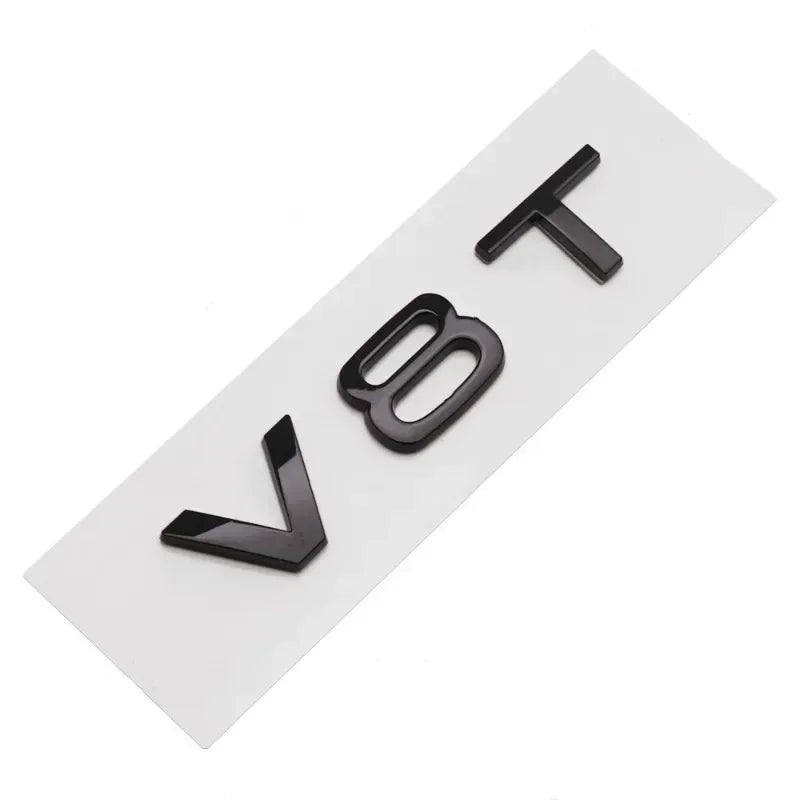 3D ABS V6T V8T Emblem Badge for Audi A4L A5 A6L S4 S5 A7