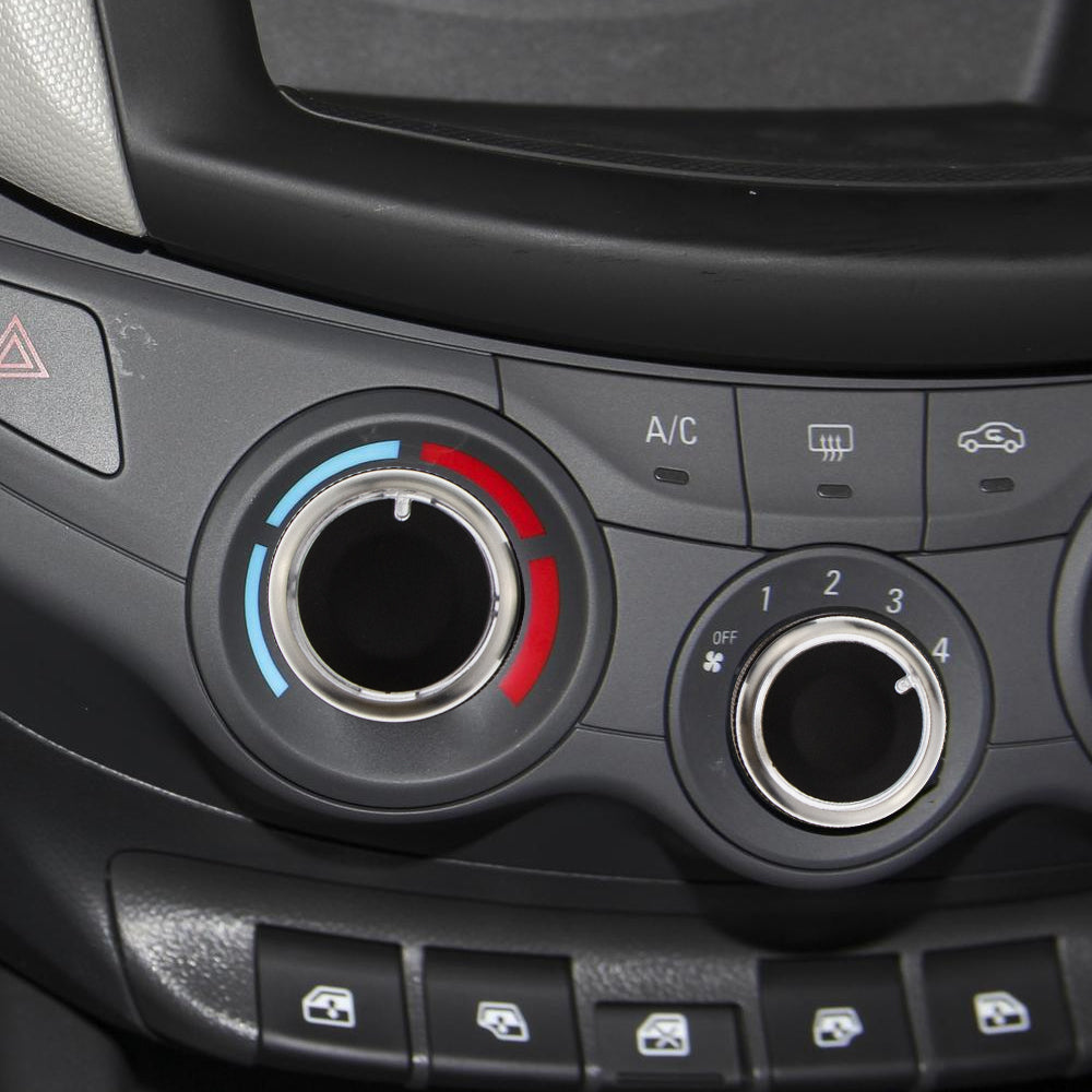 Juego de 3 perillas de aluminio para aire acondicionado de Chevrolet Sail (2008-2014)