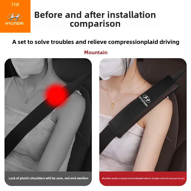 Adjustable Seat Belt Cover for Hyundai Models